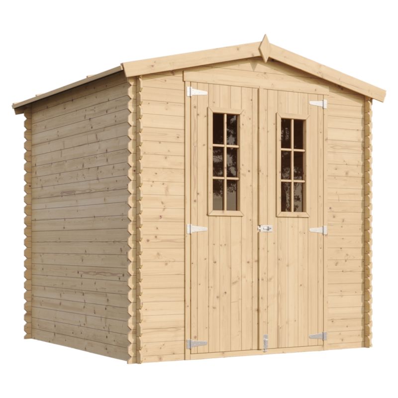 Drewniany domek ogrodowy Timbela 3.53 m² M343C drewno naturalne, grubość deski 19 mm, 1 szt.