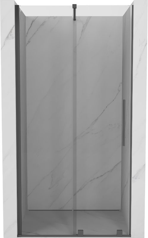 Drzwi prysznicowe przesuwne Mexen Velar transparent gun gray 90 cm 1 szt.