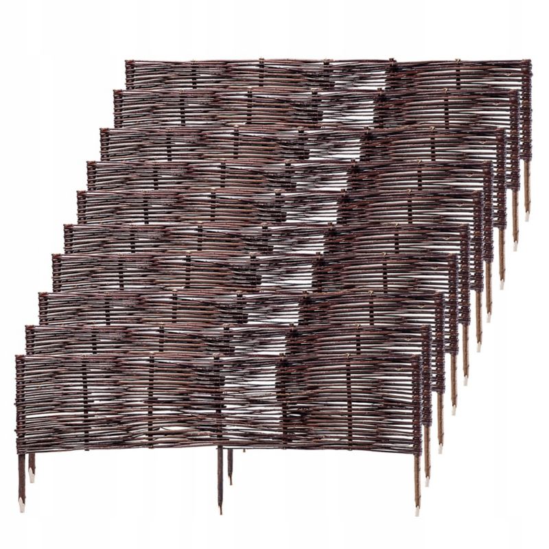 Palisada Wiklinowa KADAX Płotek 100x40cm Obrzeże 10szt