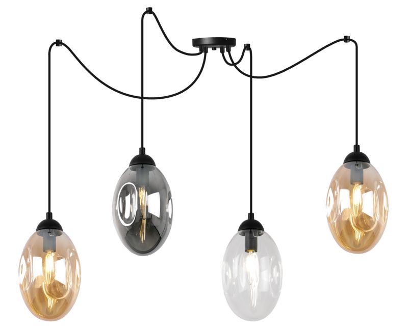 Lampa sufitowa wisząca Light Home LH Vigo Spider 4x E14 60W multikolor 1szt.