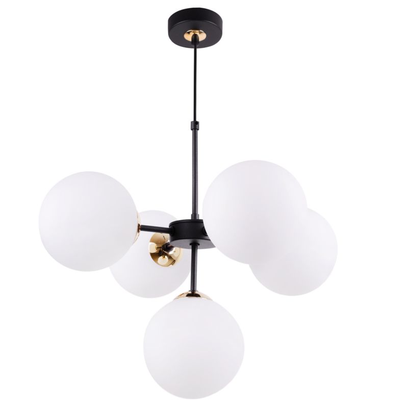 Lampa sufitowa wisząca Light Home LH Imperia 5x E14 60W biały/złoty 1szt.