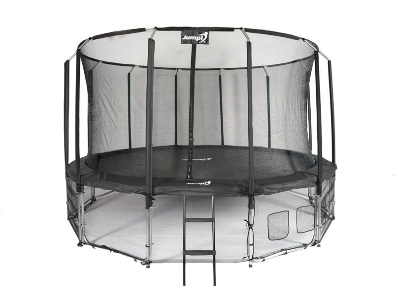 Trampolina Ogrodowa Jumpi 487cm/16FT Maxy Comfort Czarna Z Wewnętrzną Siatką 1 szt