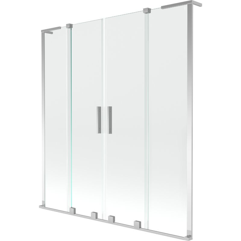 Parawan nawannowy Mexen Velar L transparent 150x150 cm 1 szt.