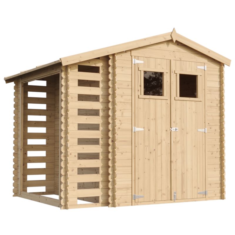 Drewniany domek ogrodowy Timbela 4,47 m² M386 drewno naturalne, grubość deski 19 mm, 1 szt.