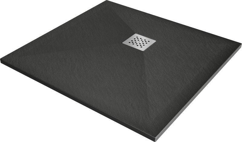 Brodzik kwadratowy Mexen Stone+ antracyt 70x70 cm 1 szt.