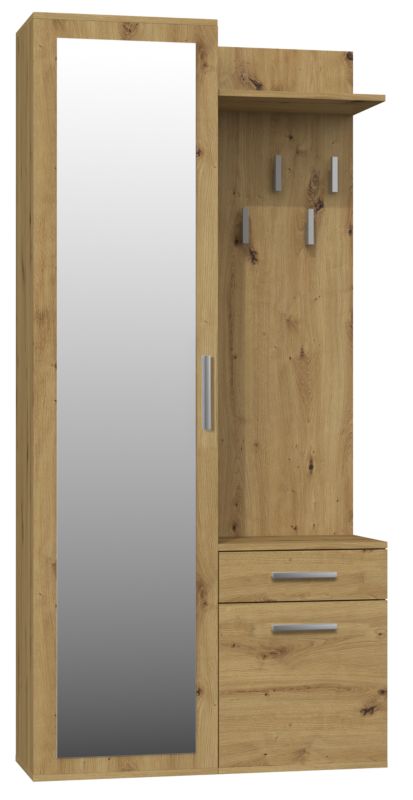 Garderoba Topeshop Duo Dąb Artisan 180x50x35 cm 35x100x180 cm 1 szt.
