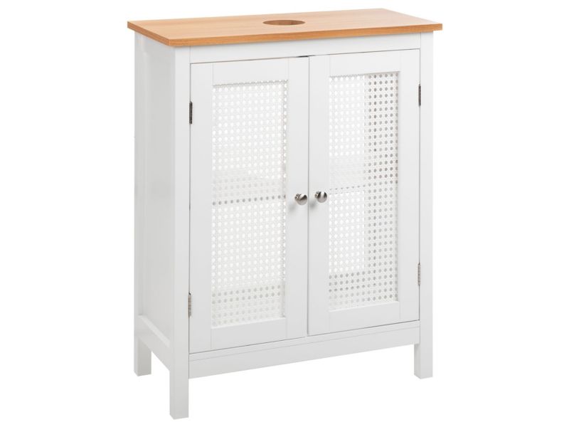 Szafka pod umywalkę Alamos Drewno 60 cm 30 cm 75 cm Biały 1 szt.