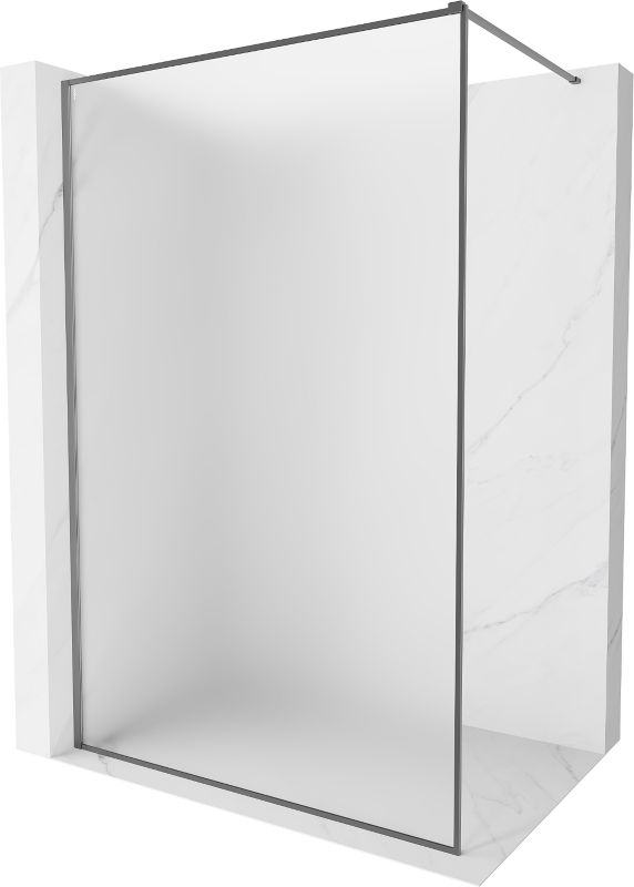 Ścianka prysznicowa walk-in Mexen Kioto-XF gun metal 140x202 cm 800-140-104-95-30-X1 szt.