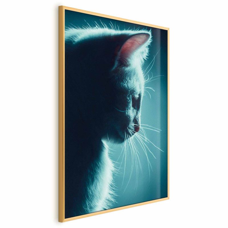 Plakat Artgeist Nocny włóczęga 21x30 cm z ramą złotą 1 szt