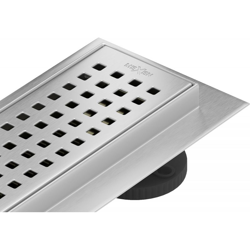 Odpływ liniowy obrotowy Mexen Flat inox 100 szt.
