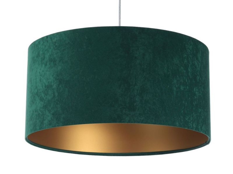Lampa Bps Koncept wisząca HOME 40 zielona/złota cm z 1 szt