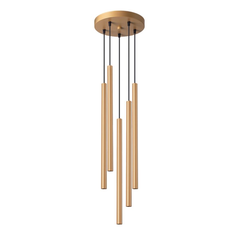 Lampa wisząca Sollux Lighting PASTELO 5P złota 1 szt.