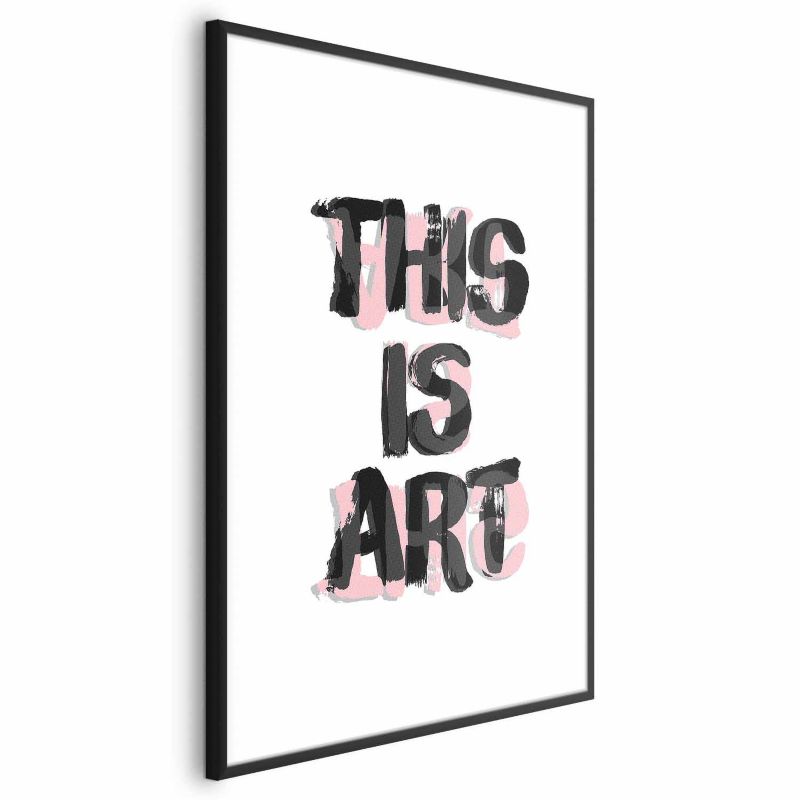 Plakat Artgeist This Is Art 21x30 cm z ramą czarną 1 szt