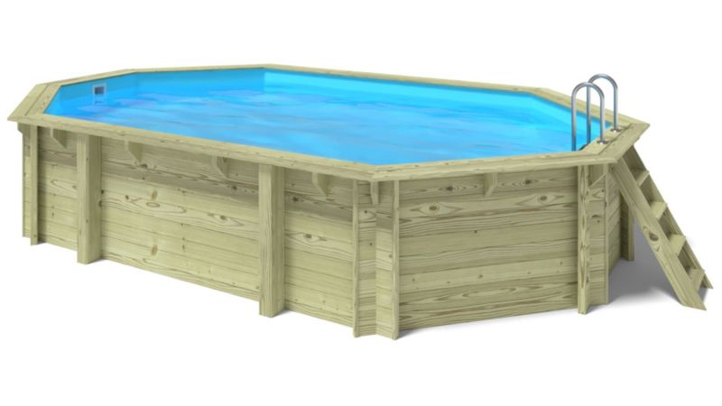 Basen drewniany ALTANKA 6,57x4,07 - H.1,20 m - z filtracją, 1szt.