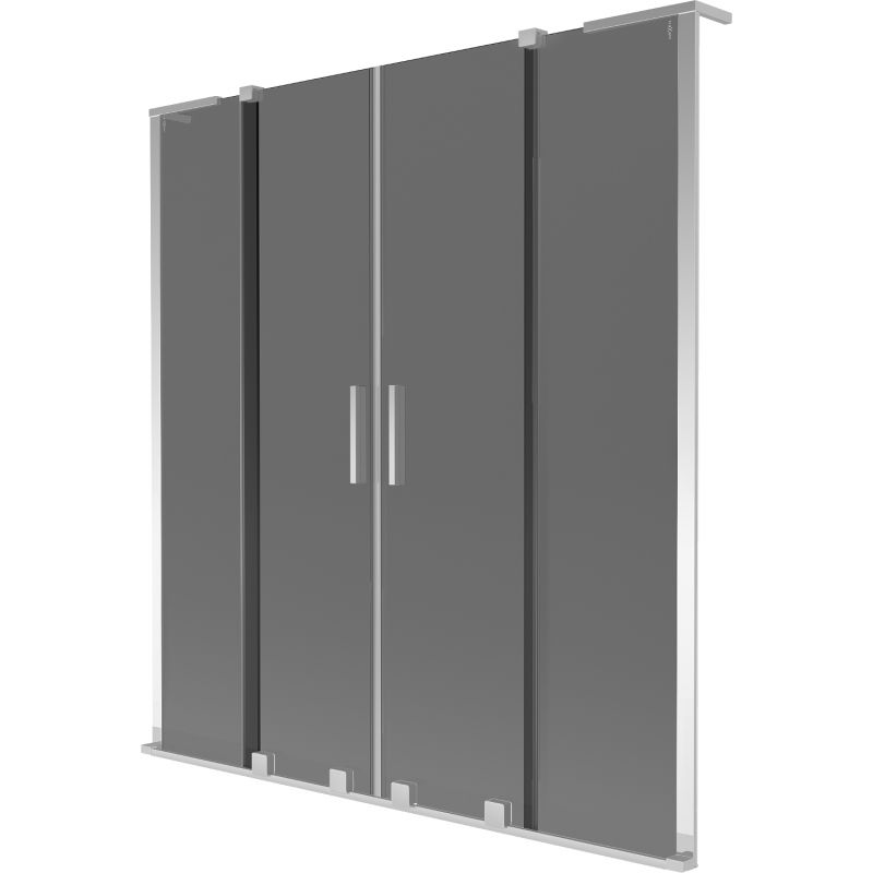 Parawan nawannowy Mexen Velar L grafit 160x150 cm 2 szt.