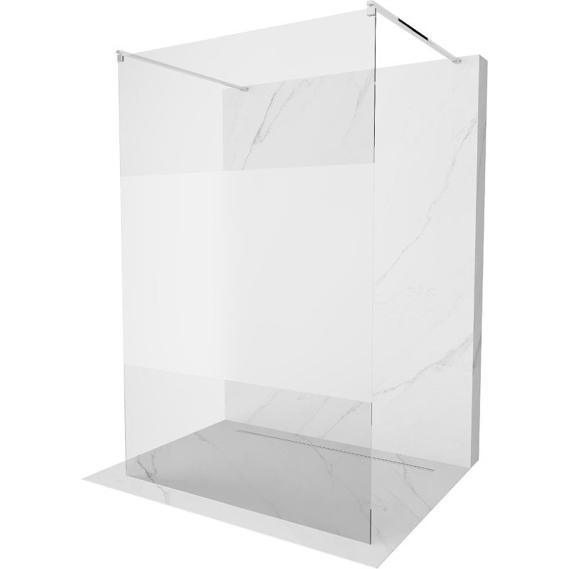 Ścianka prysznicowa Mexen Kioto chrom szron/transparent 140x200 cm 1 szt.