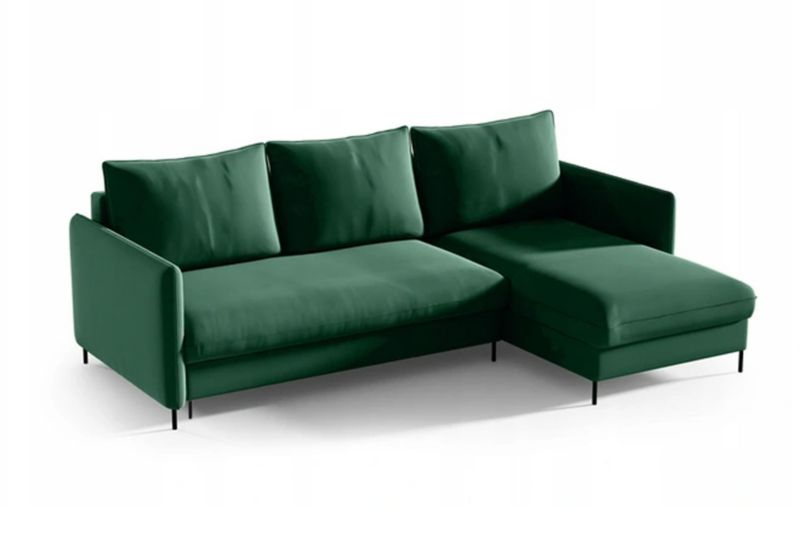 Narożnik Bettso Belis 216 x 165 cm z funkcją spania zielony 1szt.
