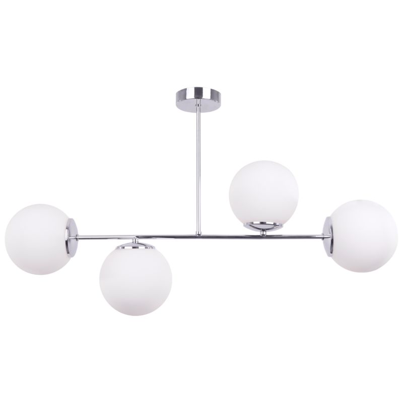 Lampa sufitowa wisząca Light Home LH Siena 4x E14 60W srebrny 1szt.