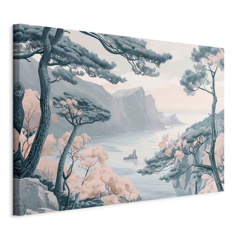 Obraz Artgeist Górzyste wybrzeże 60 x 40 cm płótno włoskie 1 szt