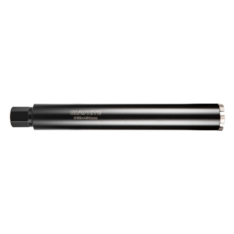 Otwornica diamentowa do wiertnicy GRAPHITE 62 x 450 mm x 6T wykonana z solidnej stali 1 szt.