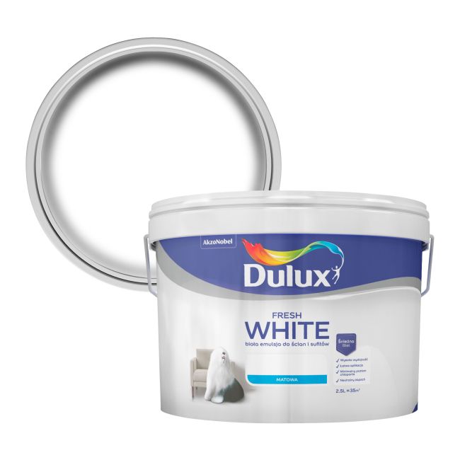 Farba Dulux Fresh White 2,5 l