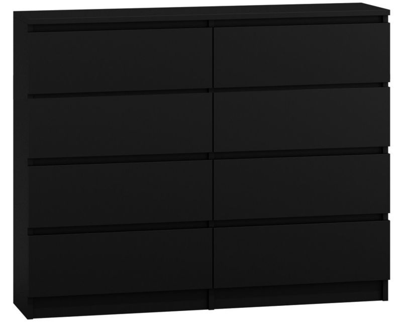 Komoda Topeshop Malwa M8 120 Czerń 40x120x97 cm 1 szt.