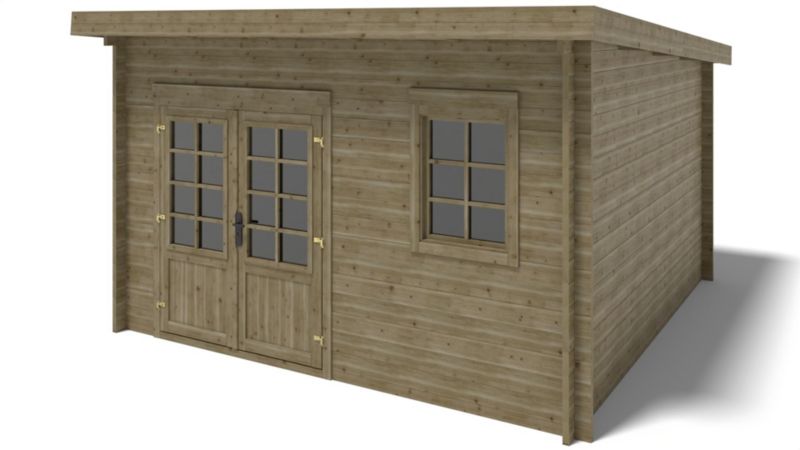Domek ogrodowy ALTANKA 16 m2 - 4x4 m - 40 mm, drewniany, impregnowany, 1szt.