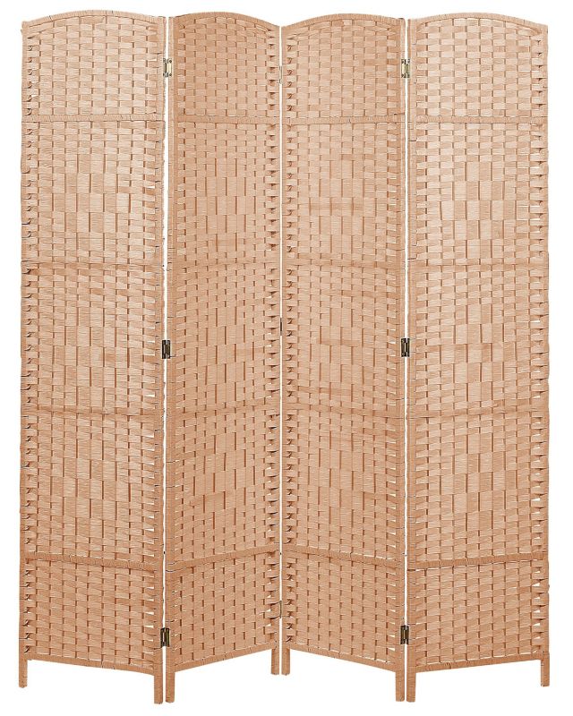 4-panelowy parawan pokojowy Lappago Naturalny 163 cm 170 cm 1 szt.