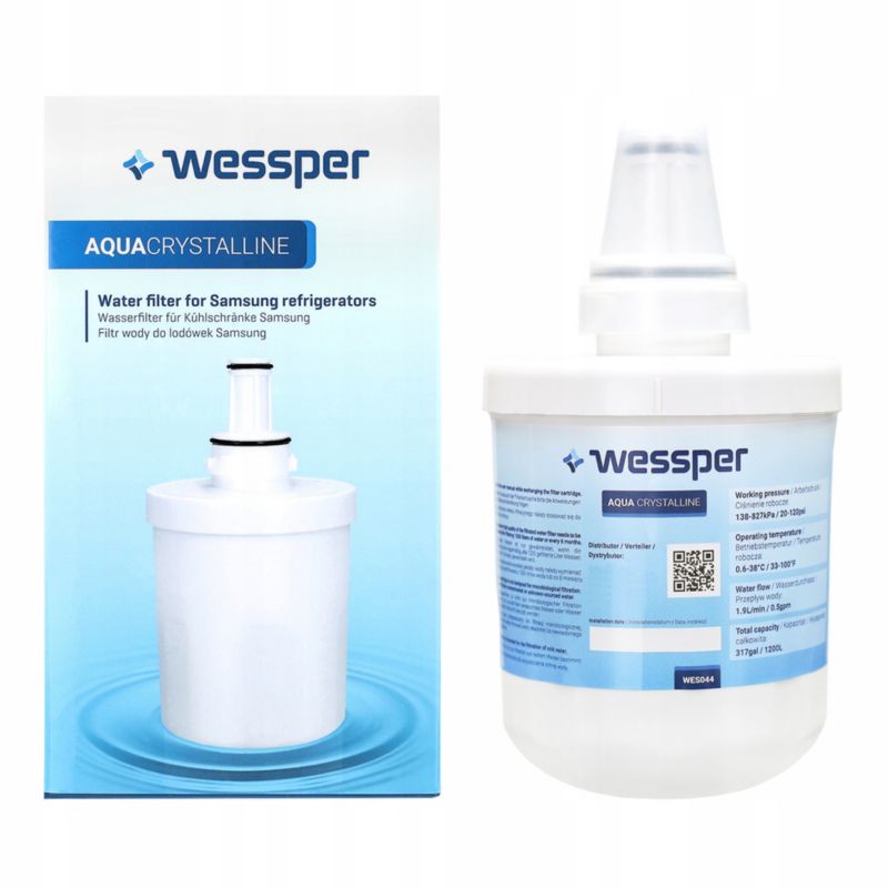 Filtr wody, Wessper, do lodówki Samsung, zamiennik DA29-00003F DA29-00003G, wkład, 1szt