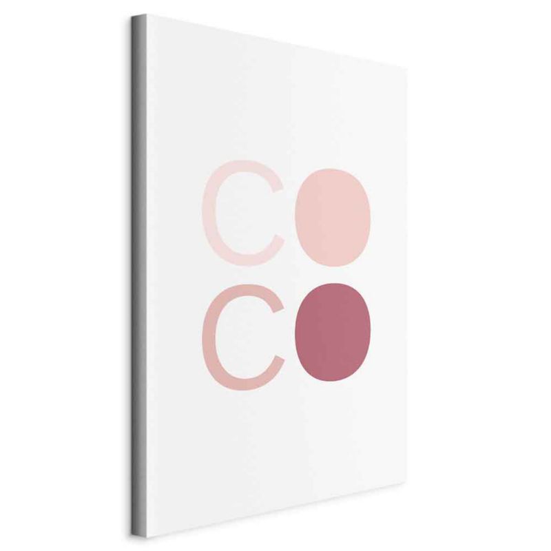 Obraz Artgeist Różowe Coco 60 x 90 cm płótno włoskie 1 szt
