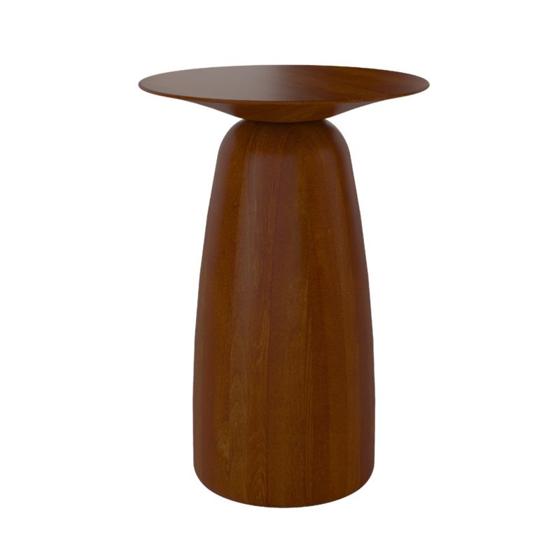 Stolik drewniany Kayani Baobab 44 śr. 32 cm orzech 1 szt.