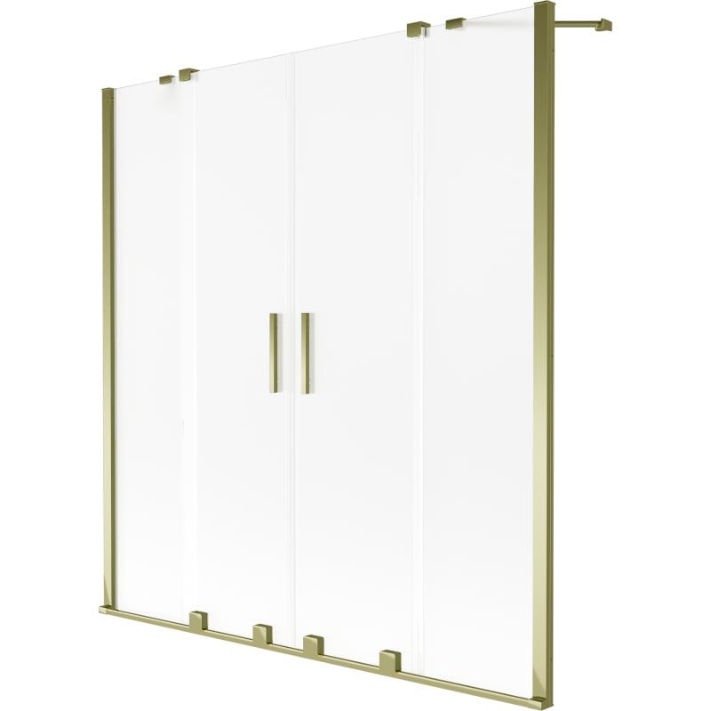 Parawan nawannowy 2-skrzydłowy Mexen Velar złoty 150x150 cm 1 szt.