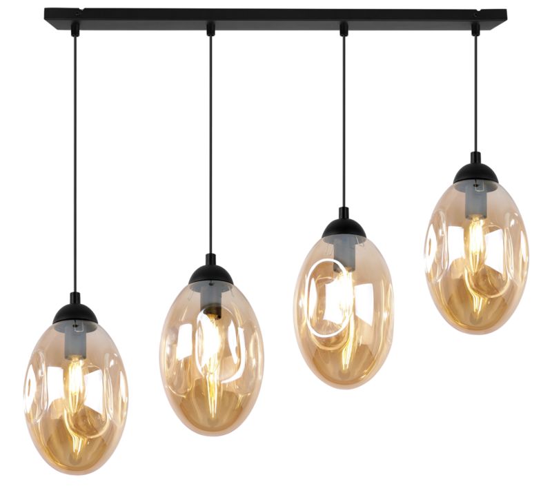 Lampa sufitowa wisząca Light Home LH Vigo 4x E14 60W miodowy 1szt.