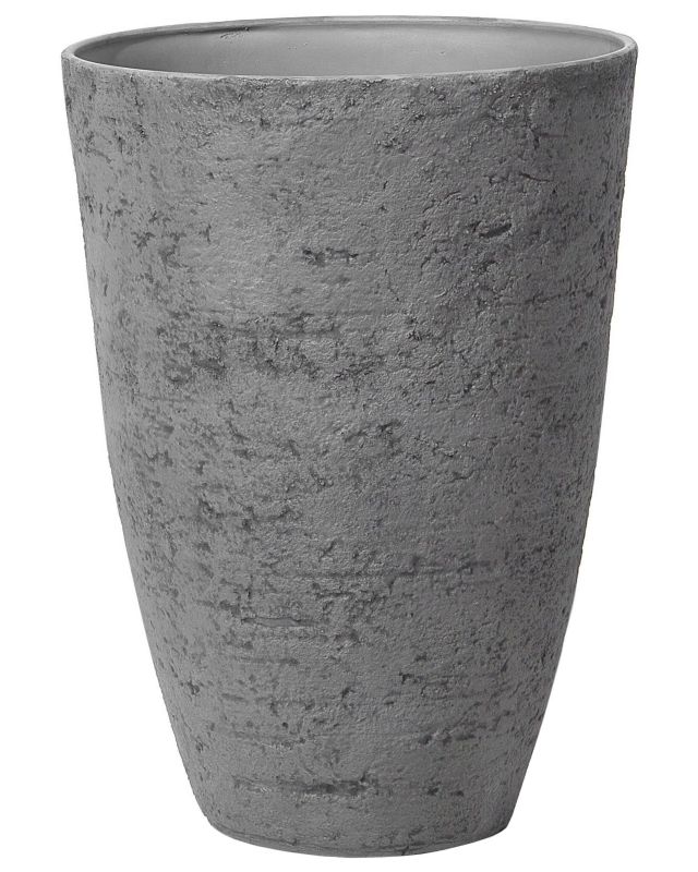 Doniczka okrągła 51 x 51 x 71 cm szara Camia 1 szt.