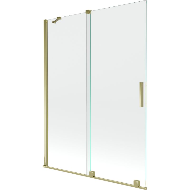 Parawan nawannowy rozsuwany Mexen Velar złoty 130x150 cm 1 szt.