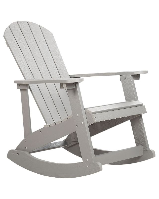 Fotel bujany ogrodowy Adirondack Jasnoszary 1 szt.