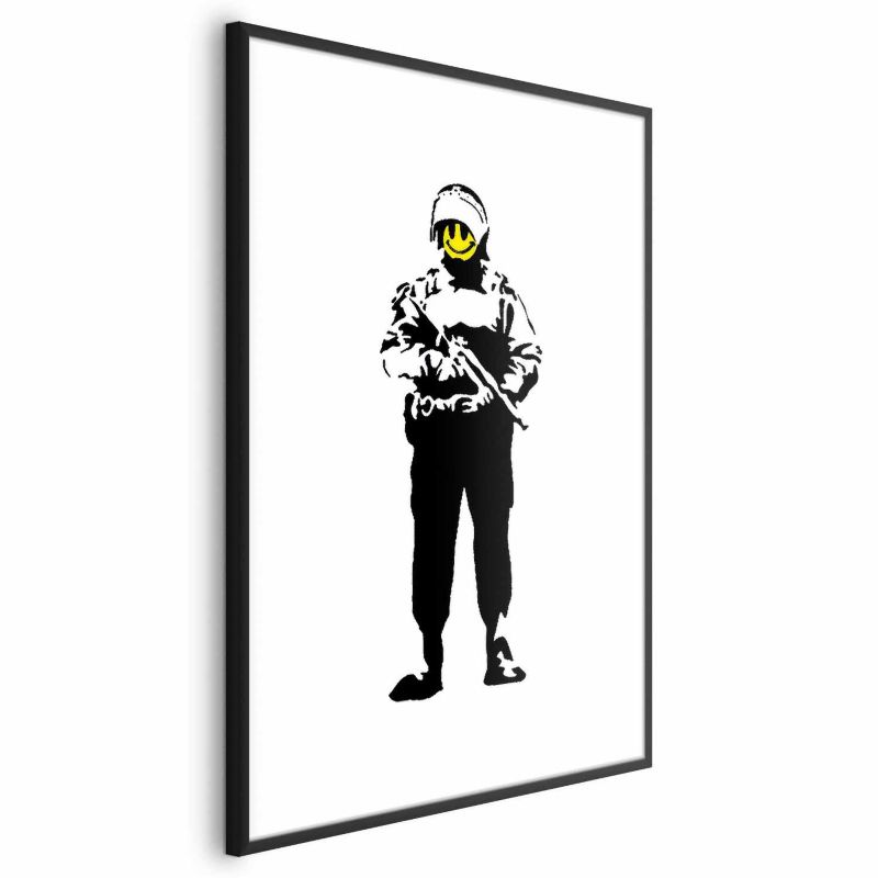 Plakat Artgeist Uśmiechnięty policjant 29,7x42 cm z ramą czarną 1 szt