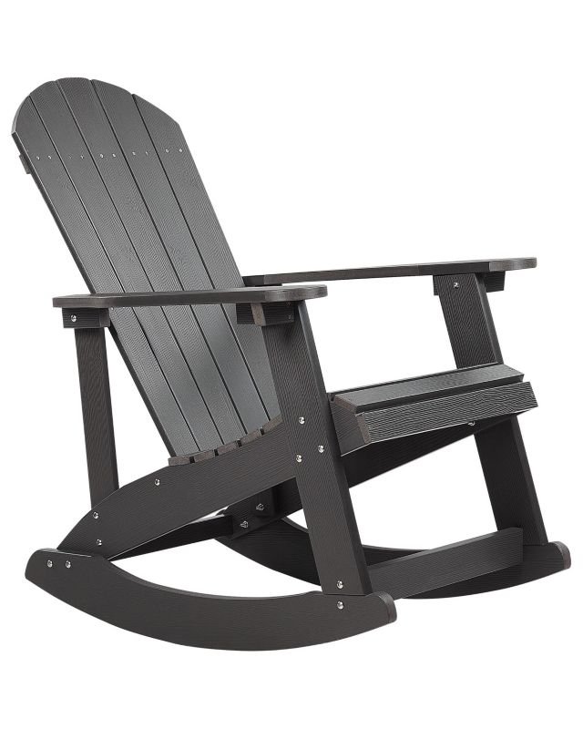 Fotel bujany ogrodowy Adirondack Ciemnoszary 1 szt.