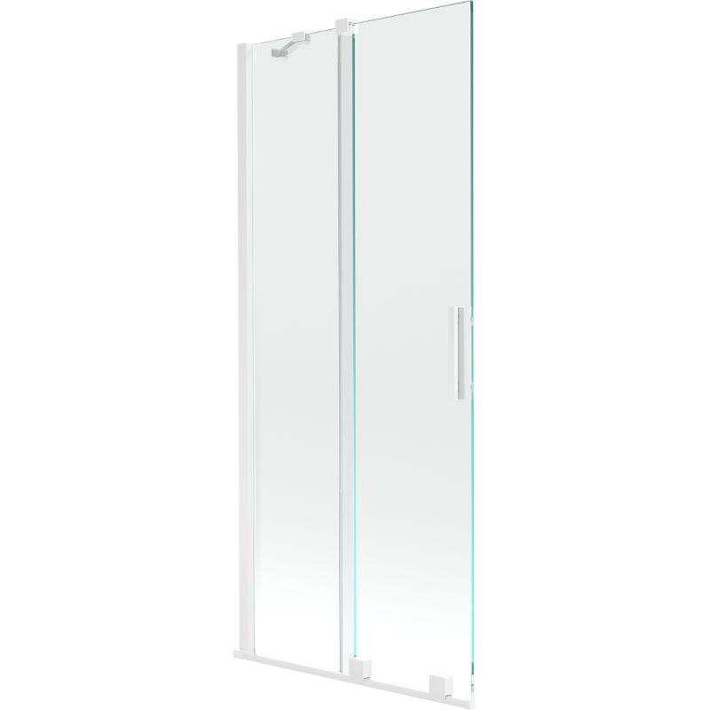 Parawan nawannowy ruchomy Mexen Velar biały transparent 80x150 cm 1 szt.