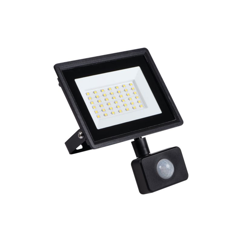 Naświetlacz LED LightLogic LL LATA 30W-B-SE 30602 czujnik ruchu czarny PIR 1 szt.