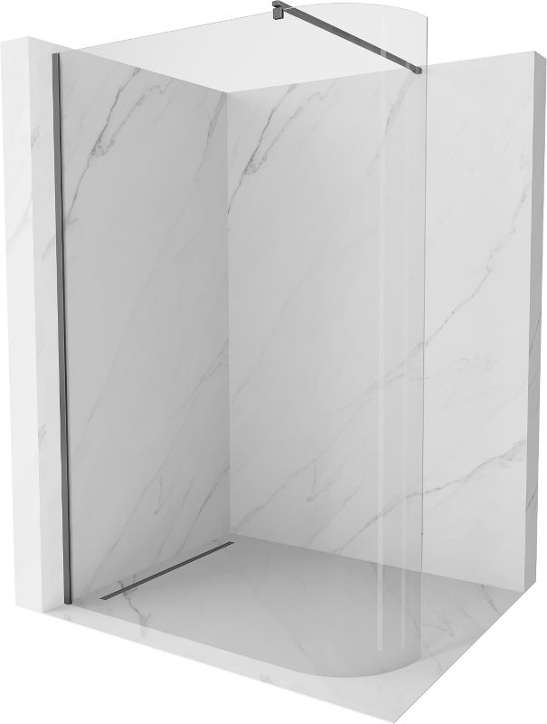 Ścianka prysznicowa zaokrąglona Mexen Kioto transparent gun metal 150x200 cm 1 szt.