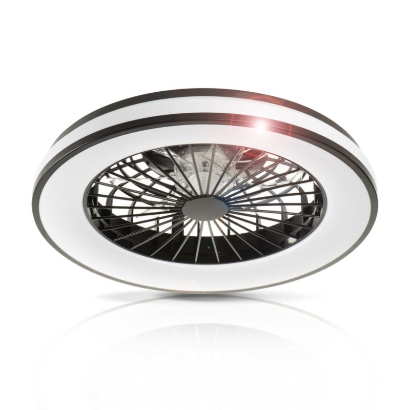 Oprawa oświetleniowa LED z wentylatorem LightLogic LL ILOP LED CCT reg. temp. 66298 pilot 6800lm wiatrak sufitowa 48W 1 szt.
