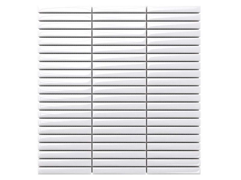 Mozaika ceramiczna Ilcom Mini Piano Clear White Połysk 29.0 x 28.2 cm 1 szt.
