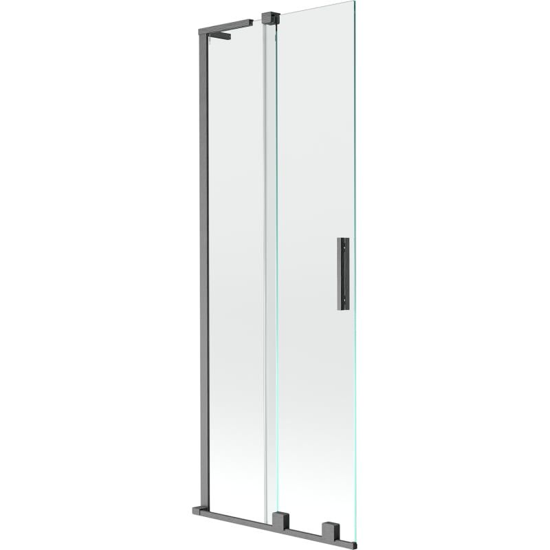 Parawan nawannowy rozsuwany Mexen Velar gun gray 75x150 cm 1 szt.