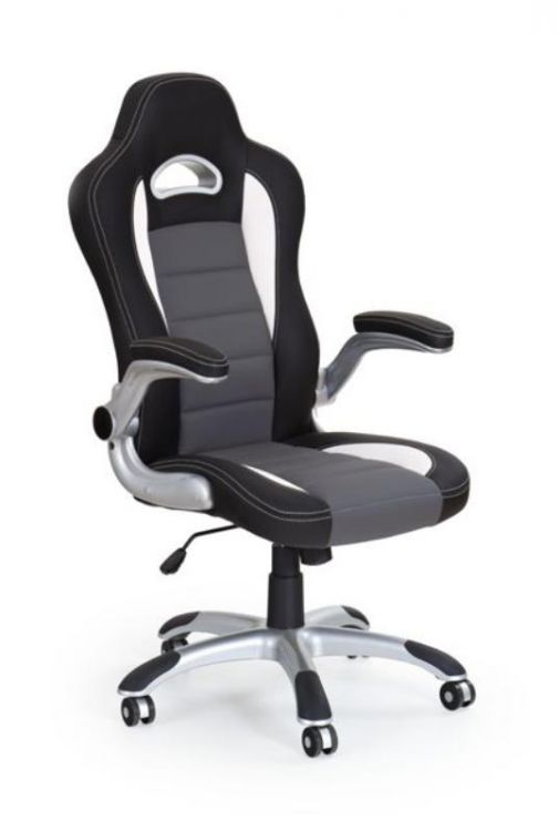 Fotel Halmar biurowy LOTUS szary/czarny 1 szt