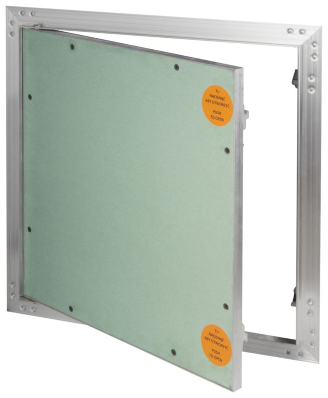 Klapa rewizyjna aluminiowa Diall z płytą g-k 30 x 30 cm