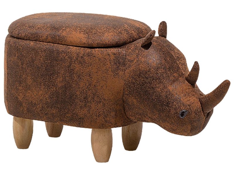 Stołek Rhino Jasnobrązowy Ekoskóra 1 szt.