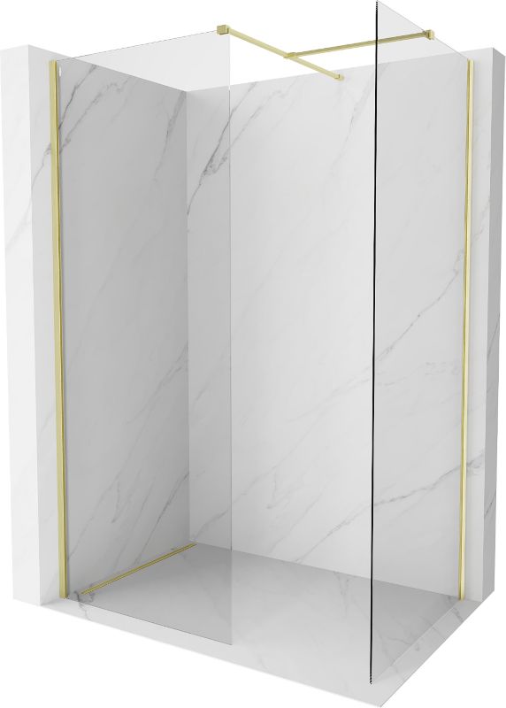 Ścianka prysznicowa Mexen Kioto-X złota 160x100 cm 800-160-202-55-00-100-X1 szt.