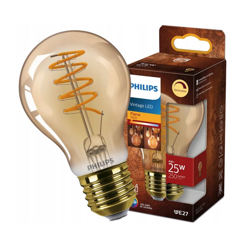 Żarówka Philips LED classic A60 E27 4W 1800K 250lm ściemnialna 1 szt