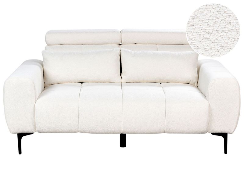Sofa 2-osobowa boucle biała Vegamo 1 szt.